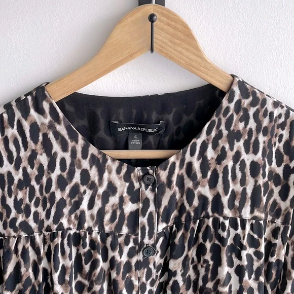 Animal print dress banana republic deals